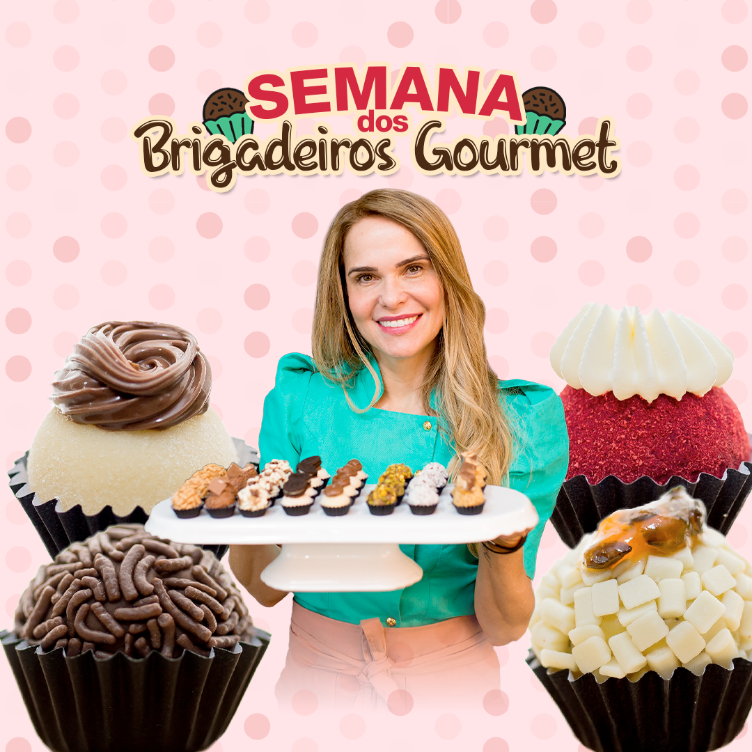 5 capa de livros digitais com diversos Brigadeiros gourmet