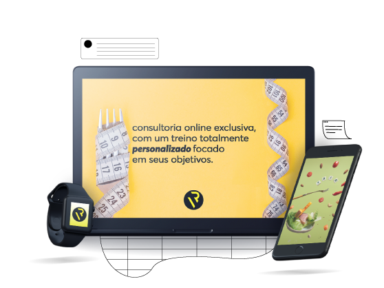 Tela de notebook, celular e smartwatch