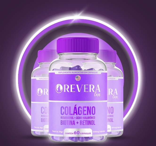 3 potes do encapsulado Revera Caps