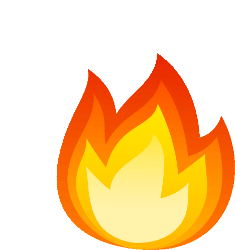 Imagem emoji fogo com animação